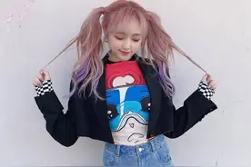 崔叡娜，双马尾可爱女生图片