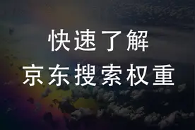 如何快速了解京东搜索权重，优化数据，提升搜索流量？你学会了吗图片