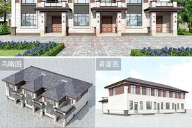 湖南三兄弟齐心在老家合盖三拼别墅，父母开心，全村夸他们有出息图片