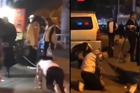 毁三观！女子当街牵绳“溜”男友，彼此尊重这么难？图片