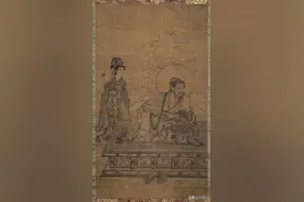 北宋《维摩居士像》宋《雪山兰若图》宋《浴婴仕女图》图片