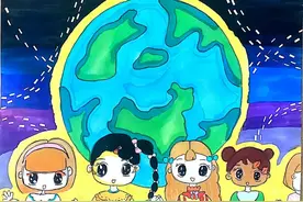 看！孩子们心中的地球长这样！图片