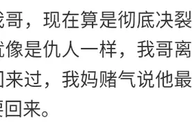 哥嫂离婚后，我哥生活被打回了原型，但最可悲的不是我哥，是我妈图片