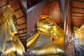 全曼谷最古老的寺庙，供奉着一座巨型卧佛，就在大皇宫的边上图片