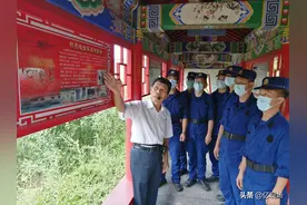 井陉消防为红色基地筑牢安全屏障图片