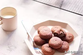 软心巧克力曲奇，麻薯爆浆拉丝粘糯浓香零食中的李奎妹妹图片