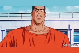 神奈川的首席中锋，湘北队的赤木刚宪图片