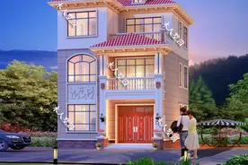 8.5×10.6米三层别墅，顶级自建房设计，小面宽户型的指向标图片