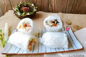 五一假期郊游，做了2种口味的饭团当午餐，美味抗饿，比泡面强图片