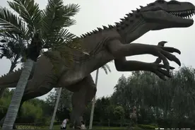 游恐龙主题公园，假如我们生活在恐龙时代，人类会是什么样子图片