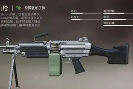世界名枪：被电子游戏带入大众视野的“大菠萝”——M249班用机枪图片