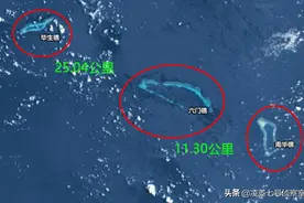 中国南海毕生礁填岛面积为0.48平方公里，岛上植被茂盛，礁体优良图片