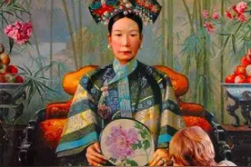中荷专家联手修复百岁慈禧画像图片