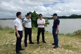 省水务厅副厅长吴清高率队赴定安、澄迈两县调研“清四乱”工作图片