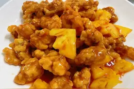 酸甜开胃菜，菠萝咕噜肉，做法简单，美味可口，超下饭，动手吧图片