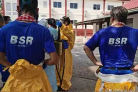 蓝天救援队援柬分队圆满完成任务归国图片