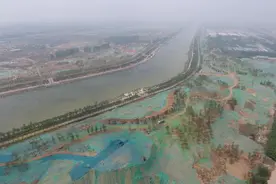 郑州贾鲁河六座山峰雏形已现，最大占地面积超过一个碧沙岗公园图片