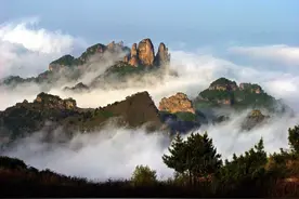 自然风光闻名的山西小县，不大县城内却保留着多处罕见的古建筑图片