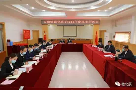 北辰区领导指导天穆镇领导班子民主生活会图片
