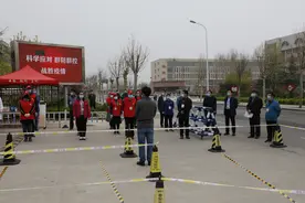 泰安技师学院：学生返校演练 静待学子归来图片