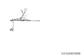 钢笔风景窑洞速写步骤图图片