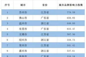 中国地级市品牌100强出炉，四川省内泸州、绵阳、乐山等7市上榜图片