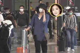 蒋欣现身机场，疑身材管理失控，腰肢粗壮发福明显，偶像包袱全无图片