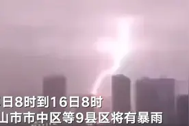 四川乐山暴雨黄色预警 乐山大佛景区受影响暂停开放，白天游江、夜游三江和夜游凌云山项目同时暂停开放图片