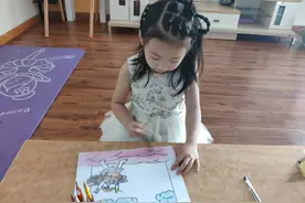 薰灵美：居家自制立体画《盘古开天地》图片