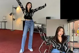 针织衫 + 直筒裤，美哭了图片