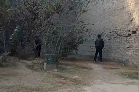 迷惑！公园大爷城墙下随地小便异味弥漫，不远处就是公共厕所视频封面