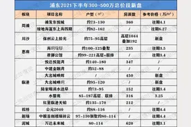超全统计！300-500万预算，下半年可买的上海新盘都在这图片