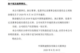 董事长逝世引发关注 中国铁建去年业绩大爆发图片