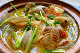 香辣金针菇花甲煲（附教程！）图片