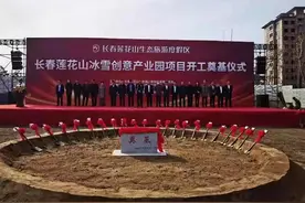 长春莲花山3亿冰雪创意产业园开工奠基图片