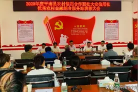 大安信用社：召开2020年度优秀金融综合服务站表彰暨业务培训大会图片