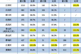 武汉这6个区，无疫情小区占比100%图片