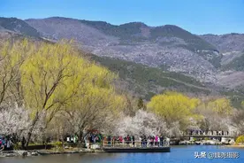 大风吹蓝北京的天，带你去看北京最美的山桃花溪图片