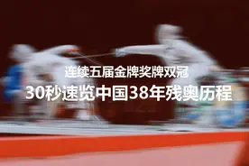 连续五届金牌奖牌双冠，30秒速览中国38年残奥历程图片