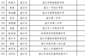 湛江31人入围省特级教师！有你恩师吗？图片