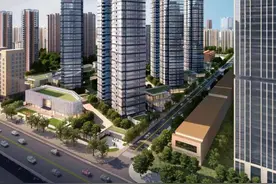 万达在武汉建了最高住宅楼75层249米高图片