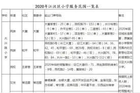 武汉各区中小学对口划片范围出炉图片
