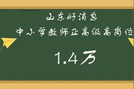 山东中小学正高级教师评审工作启动，乡村教师没有发表论文一样评图片