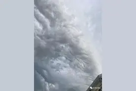 暴雨→雨幡→双彩虹→晚霞！北京今天这场雷阵雨天气，变幻多端图片
