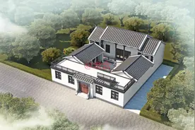 姑妈家盖的这栋四合院，主体造价才25万，引来村民纷纷模仿图片