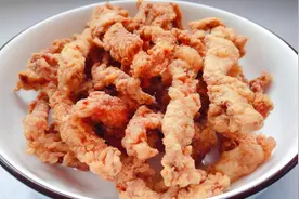 想吃炸鸡柳不用出去买，教你自己在家做，外酥里嫩，好吃又解馋图片