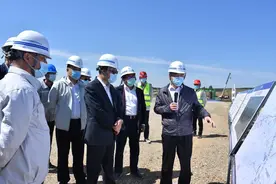 吉林省交通厅党组书记、厅长王振才一行到长春经济圈环线高速公路项目调研指导工作图片