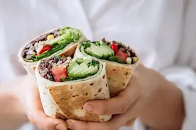 自制素食墨西哥卷饼图片