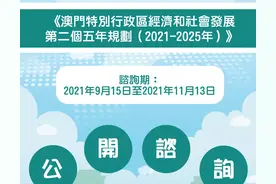 开展《澳门特别行政区经济和社会发展第二个五年规划(2021-2025年)》公开咨询图片
