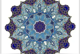 探秘伊斯兰艺术：特殊星形多边形的密铺和Tazhib（书籍彩饰）图案图片